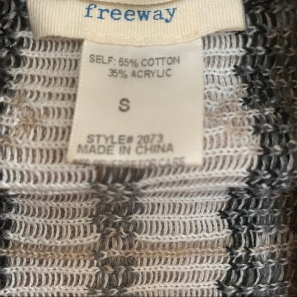 Freeway Mixed Print Southwestern Flyaway Cardigan Small - Picture 6 of 7